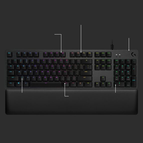 Logitech Gaming G513 - Keyboard - backlit - USB - QW | 920-009326