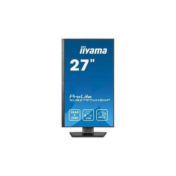 Iiyama 27 IPS LCD USBC Dock Disp 96W Charging XUB2797UHSNPB1