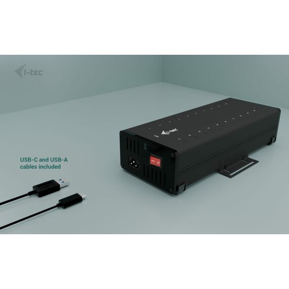 i-Tec - Hub - 15W per port, charging + data, metal | CACHRGHUB20C