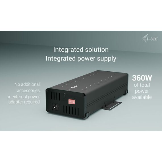 i-Tec - Hub - 15W per port, charging + data, metal | CACHRGHUB20C