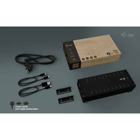 i-Tec - Hub - 15W per port, charging + data, metal | CACHRGHUB20C