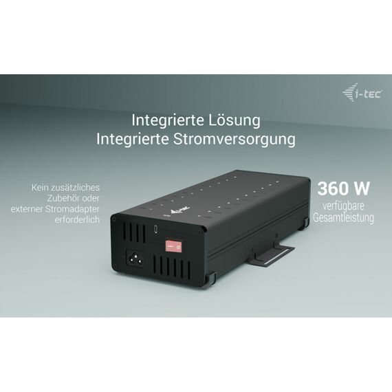 i-Tec - Hub - 15W per port, charging + data, metal | CACHRGHUB20C