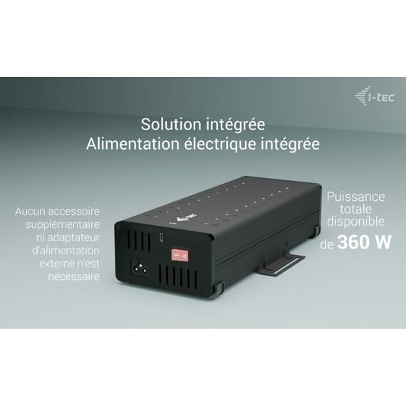 i-Tec - Hub - 15W per port, charging + data, metal | CACHRGHUB20C