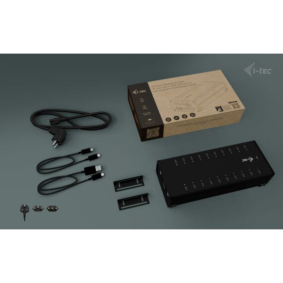 i-Tec - Hub - 15W per port, charging + data, metal | CACHRGHUB20C