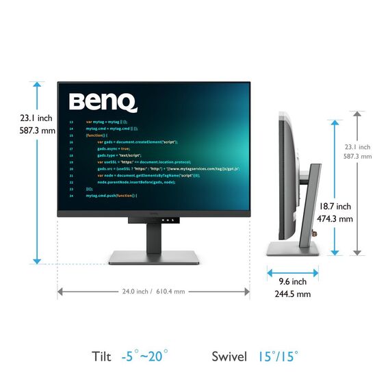 BenQ RD280U, 71.6 cm (28.2"), 3840 x 2560 pixels,  | 9H.LM1LJ.TBE