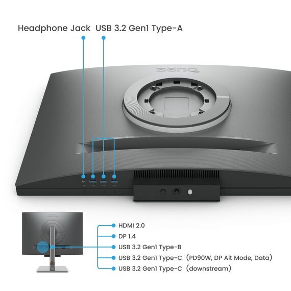 BenQ RD280U, 71.6 cm (28.2"), 3840 x 2560 pixels,  | 9H.LM1LJ.TBE