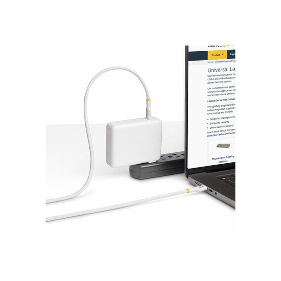 StarTech.com 1m USB C Charging Cable, USB-IF Certifi | USB2EPR1MW