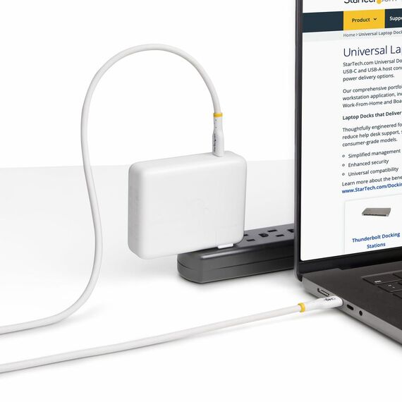 StarTech.com 1m USB C Charging Cable, USB-IF Certifi | USB2EPR1MW