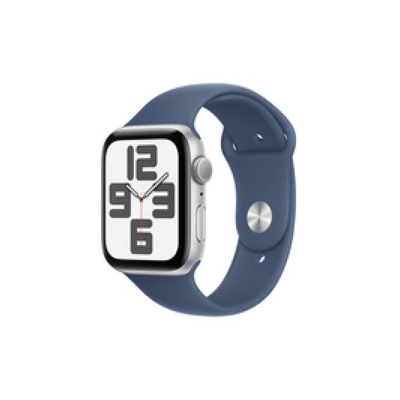 44 mm - silver aluminium - smart watch with sport ban | MXER3QF/A