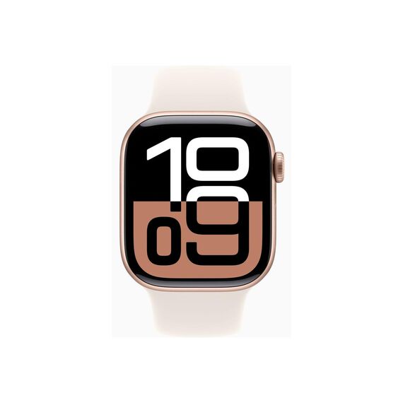 rose gold aluminium - smart watch with sport band - f | MWWH3QF/A