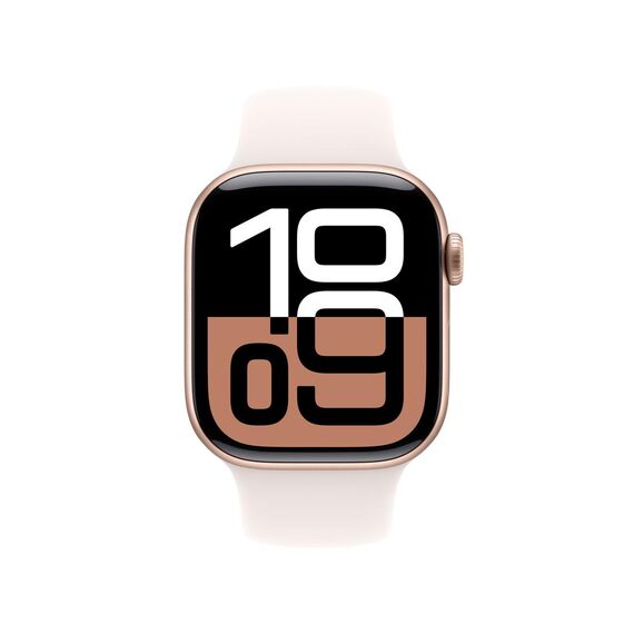 rose gold aluminium - smart watch with sport band - f | MWWH3QF/A