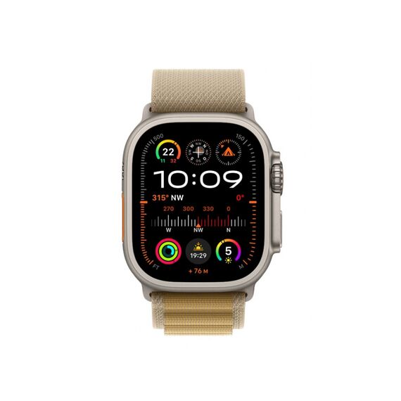 smart watch with Alpine Loop - textile - tan - band s | MX4F3FD/A