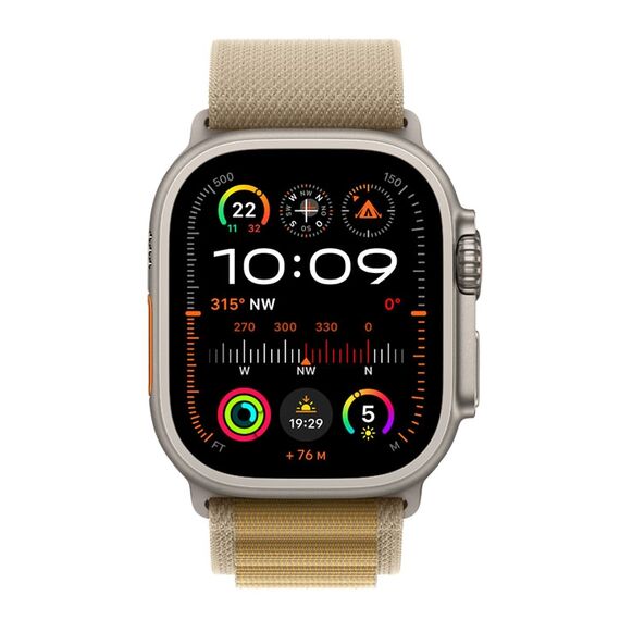 smart watch with Alpine Loop - textile - tan - band s | MX4F3FD/A