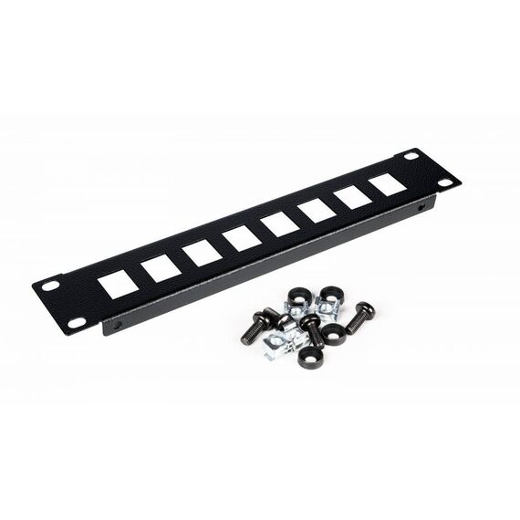 EQUIP KEYSTONE PATCHPANEL 10" 1U, BLACK EZKP10B