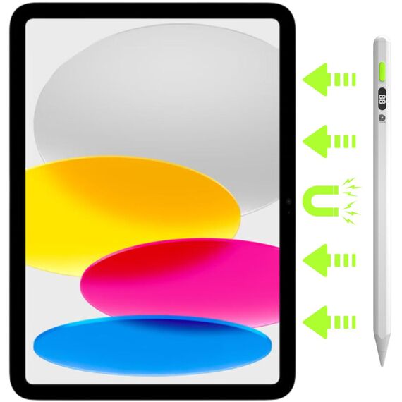 DEQSTER Pencil Lite, Tablet, Apple, White, iPads, Al | 80-2000000