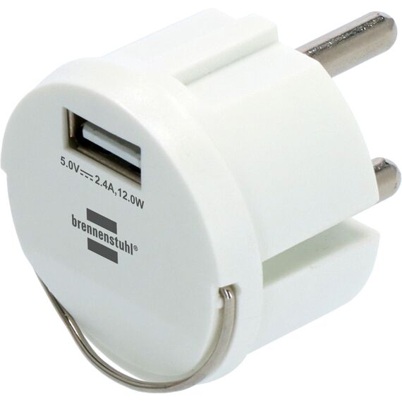 Brennenstuhl 1508110, USB, White, IP44, 2.4 A, 5 V, 2.4 A