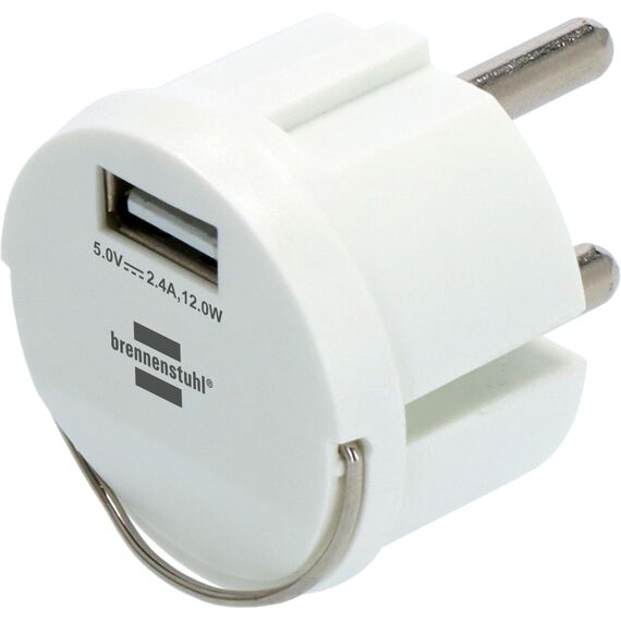 Brennenstuhl 1508110, USB, White, IP44, 2.4 A, 5 V, 2.4 A