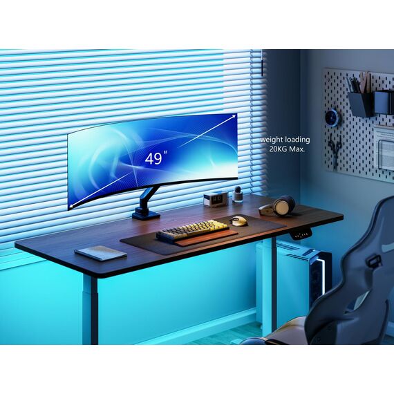 Equip 17"-49" Heavy-Duty Monitor Desk Mount Bracket, Bla | 650180