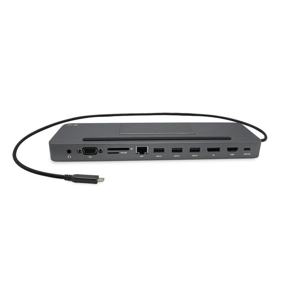 USB-C Metal Ergonomic 4K 3x Display Docking Stati | C31FLATPRO100