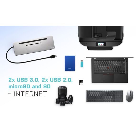 USB-C Metal Ergonomic 4K 3x Display Docking Stati | C31FLATPRO100