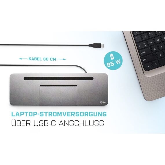 USB-C Metal Ergonomic 4K 3x Display Docking Stati | C31FLATPRO100