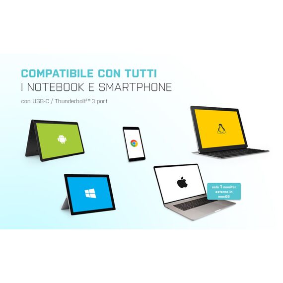 USB-C Metal Ergonomic 4K 3x Display Docking Stati | C31FLATPRO100