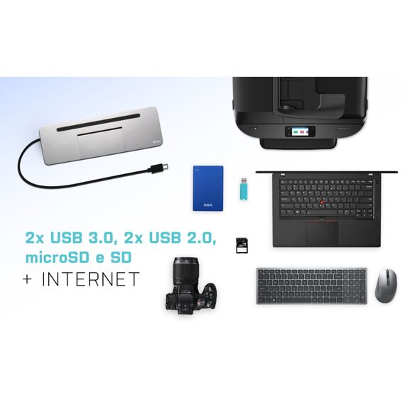 USB-C Metal Ergonomic 4K 3x Display Docking Stati | C31FLATPRO100