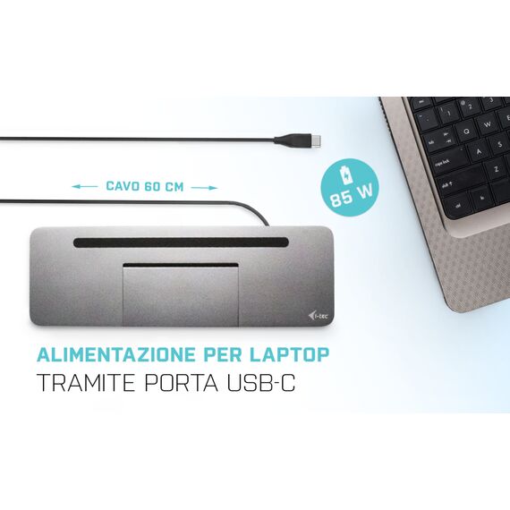 USB-C Metal Ergonomic 4K 3x Display Docking Stati | C31FLATPRO100