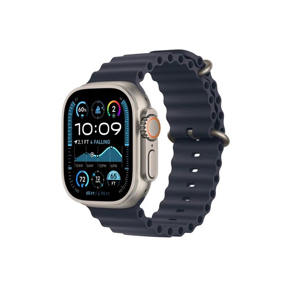 smart watch with Ocean band - fluoroelastomer - navy  | MX4D3FD/A