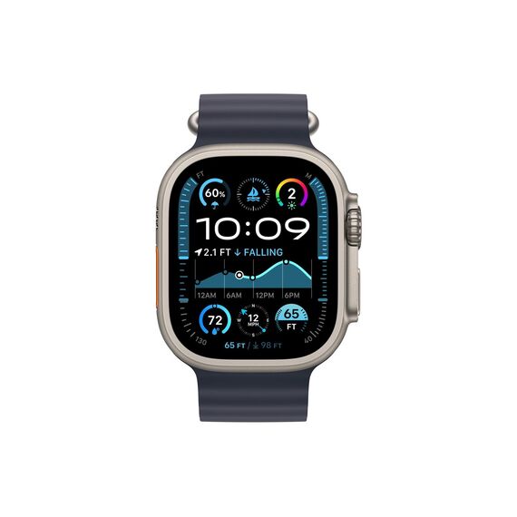 smart watch with Ocean band - fluoroelastomer - navy  | MX4D3FD/A