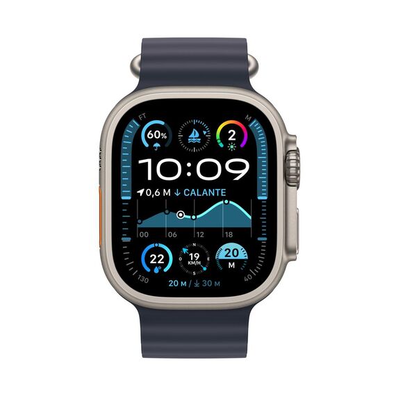 smart watch with Ocean band - fluoroelastomer - navy  | MX4D3FD/A