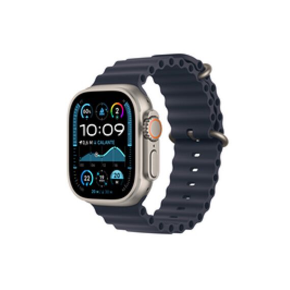 smart watch with Ocean band - fluoroelastomer - navy  | MX4D3FD/A