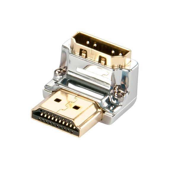 Lindy CROMO Down - HDMI right angle adapter - HDMI male t | 41505