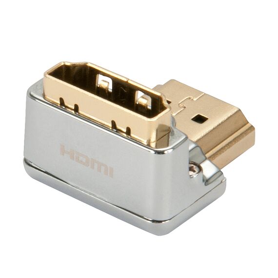 Lindy CROMO Down - HDMI right angle adapter - HDMI male t | 41505