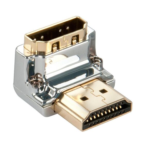 Lindy CROMO Down - HDMI right angle adapter - HDMI male t | 41505