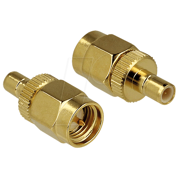 Delock - RF adaptor - SMB male to SMA male - gold | 88830