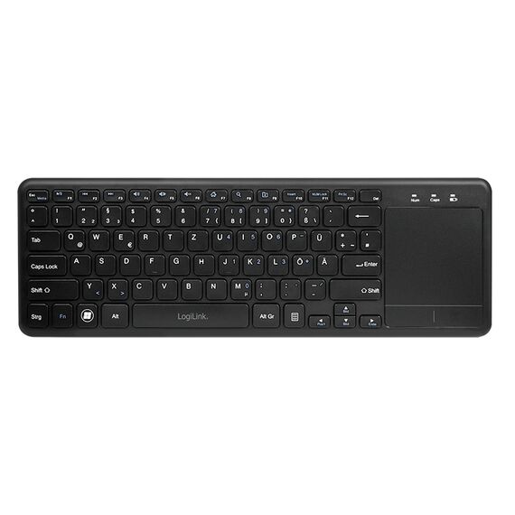 LogiLink - Keyboard - with touchpad - wireless - 2.4 GHz | ID0188