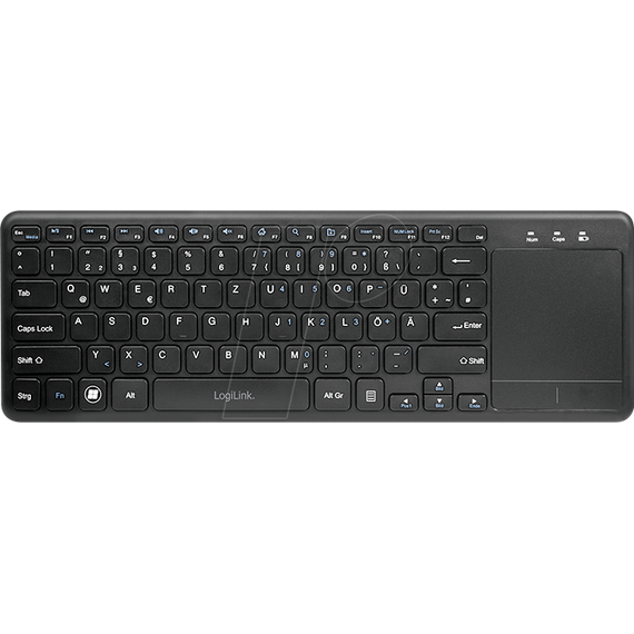 LogiLink - Keyboard - with touchpad - wireless - 2.4 GHz | ID0188