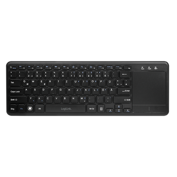LogiLink - Keyboard - with touchpad - wireless - 2.4 GHz | ID0188