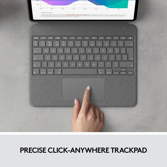 Logitech Combo Touch - Keyboard and folio case - wit | 920-010210