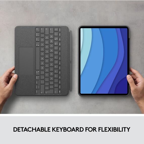 Logitech Combo Touch - Keyboard and folio case - wit | 920-010210