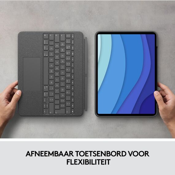 Logitech Combo Touch - Keyboard and folio case - wit | 920-010210