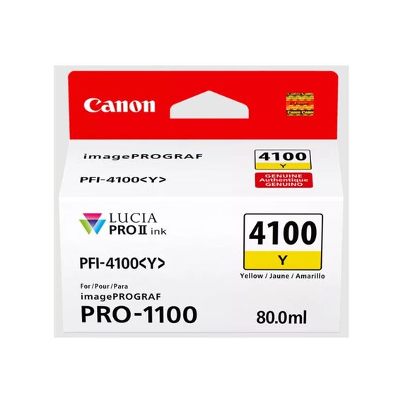 Canon PFI-4100 Y - 80 ml - yellow - original - hanging | 6780C001
