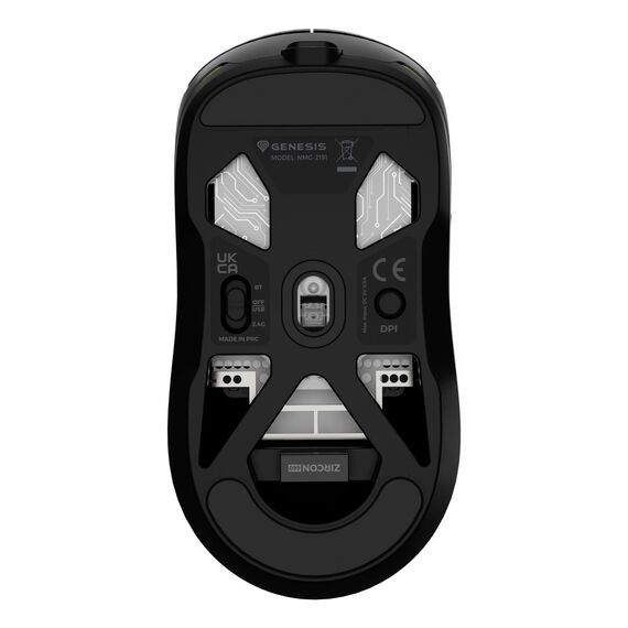 natec Gaming Maus ZIRCON 660 kabellos schwarz | NMG-2191