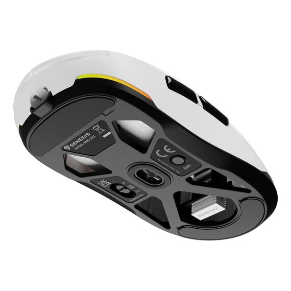 natec Gaming Maus ZIRCON 660 kabellos weiß | NMG-2192