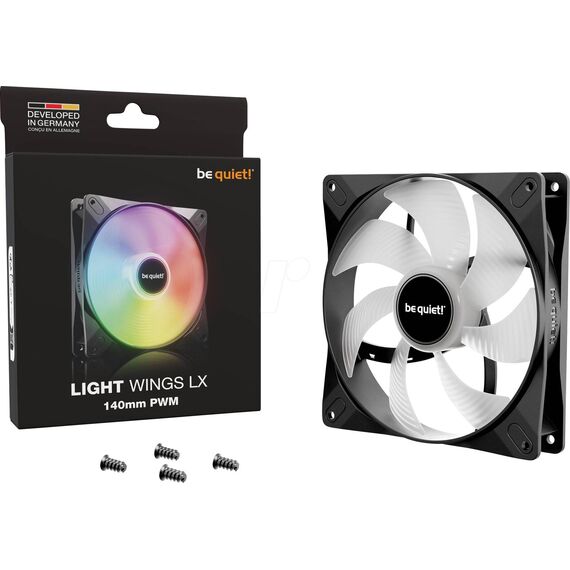 be quiet! Light Wings LX 140mm ARGB Black PWM Fan BL126