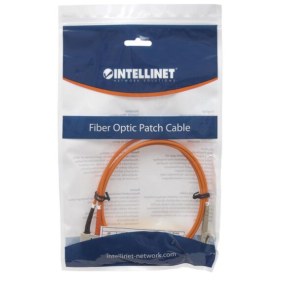 Intellinet Fiber Optic Patch Cable, OM2, LC/SC, 2m, Oran | 470377