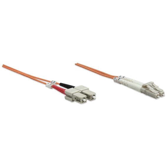 Intellinet Fiber Optic Patch Cable, OM2, LC/SC, 2m, Oran | 470377