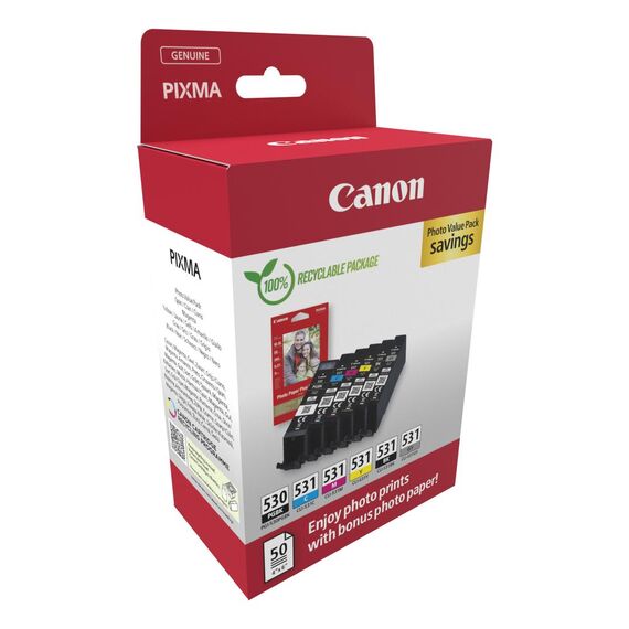 Canon PGI-530/CLI-531 PVP / Photo value pack / Black / | 6117C004