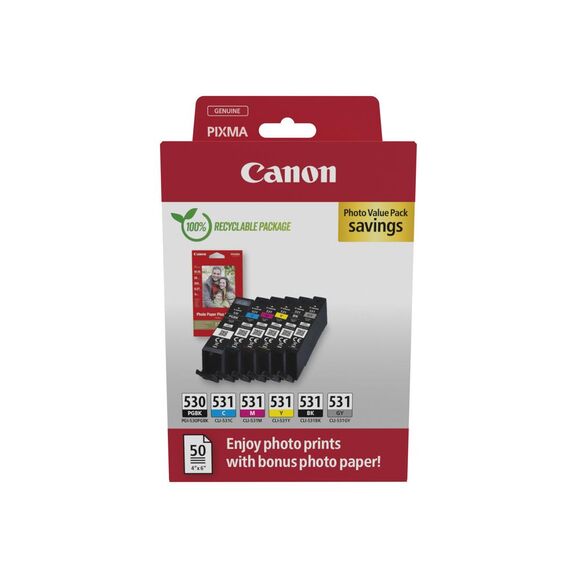 Canon PGI-530/CLI-531 PVP / Photo value pack / Black / | 6117C004